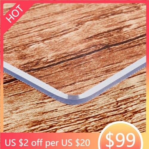 Upgraded Version Odorless PVC Transparent Soft Glass Tablecloth Tablecloth Table Crystal Scraper Customized Manufacturer