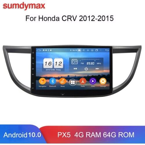 10.1"octa core 4G RAM 128G ROM android 10 car dvd player for Honda CR-V CRV 2012-2015 CAR audio gps glonass wifi bluetooth 5.0