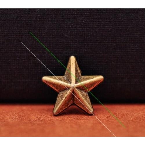 30Pc Western Solid Brass Metal Star Fasteners Stud Rivet Spikes Concho for Shoes Belt Leathercraft Bracelet Devor Rivetback