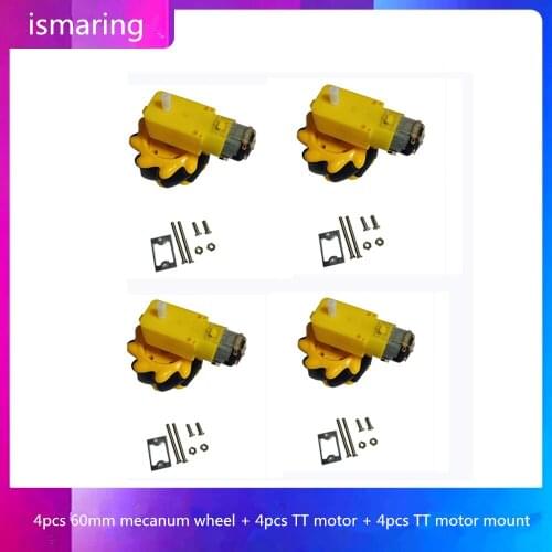 4pcs 60mm mecanum wheeTT motor mount for Arduino DIY project toy remote control parts