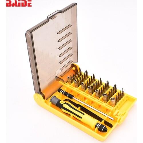 45 in 1 chrome vanadium mobile repair tools CRV Steel for Phone computer tool sets 30set/lot