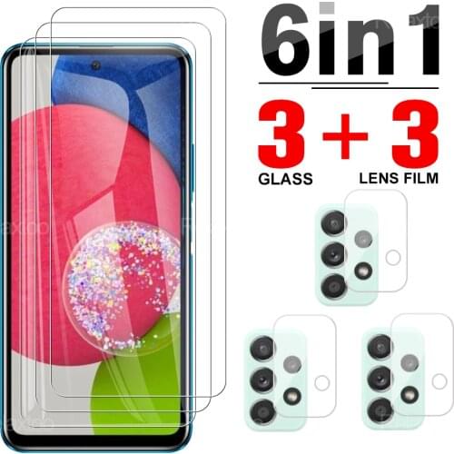 6in1 Screen Camara Lens Protector Glasses For Samsung A52s 5G Full Cover Tempered Protective Glass For Galaxy A52s 5G Film