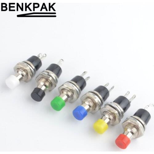 7mm spring return Mini Push Button Momentary Switch normally open NO