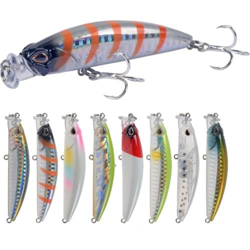 8cm/10g Acheilous Minnow Fishing Wobbler Plastic Hard Crankbait Bait Artificial Lure Quality Hooks Fish Tackle Pesca