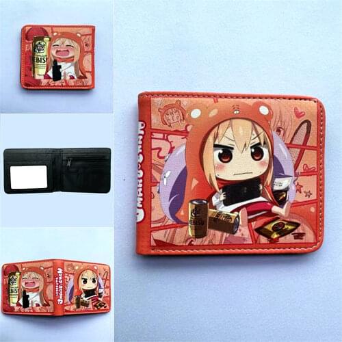 Anime Himouto! Umaru-chan PU Wallet Coin Pocket Bifold Casual Short Photo Card Holder Layers Teenager Women Cartoon Purses