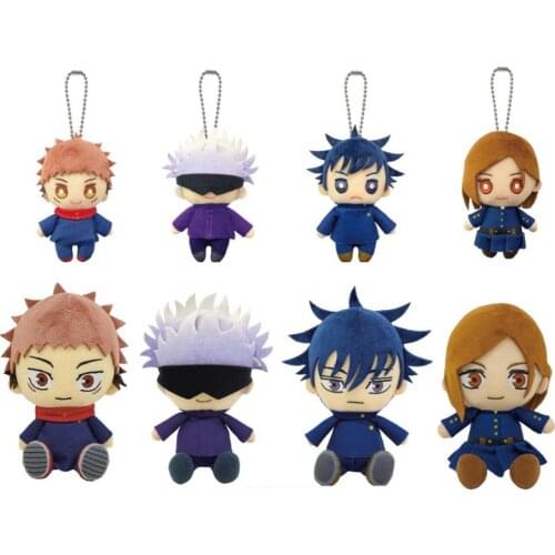 Anime Plush Jujutsu Kaisen Itadori Yuji Gojo Satoru Kugisaki Nobara Plush 6"/15cm Kawaii Doll Cute Stuffed Anime Figure Toy