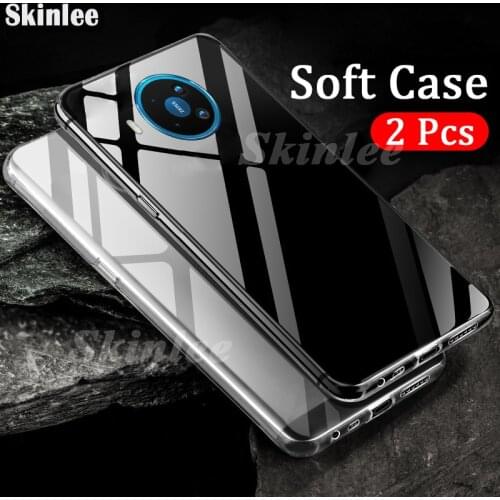 Skinlee 2 pcs Cover For Nokia X10 Case Transparent Clear Water Soft Cover For Nokia X20 Clear Shockproof Cases
