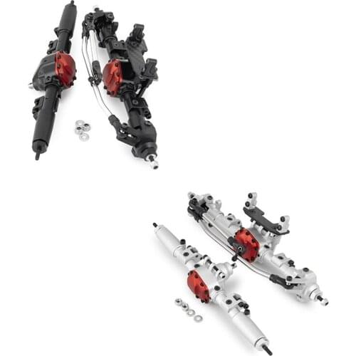 CNC Aluminum Front Rear Straight Complete Axle For Axial SCX10 II 90046 1/10 RC Crawler Car Upgrade Parts