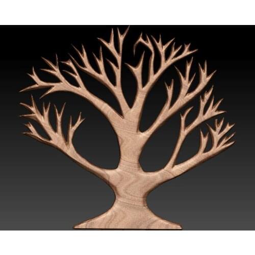 Tree 3d model relief for cnc carving engraving artcam aspire in STL file format home decoration Decor
