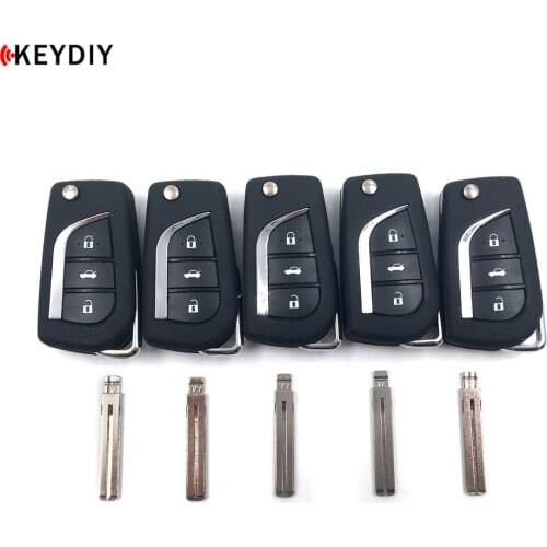 KEYDIY 5pcs New KD900/KD-X2 B Series Remote Control KD B13 With NO.02/13/21/77 Car Key Blade For Toyota
