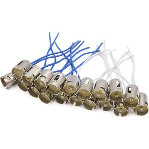 Uxcell 20pcs BA15s Turn Signal Light Bulb Wiring Harness Socket Connector 12V-36V for Car