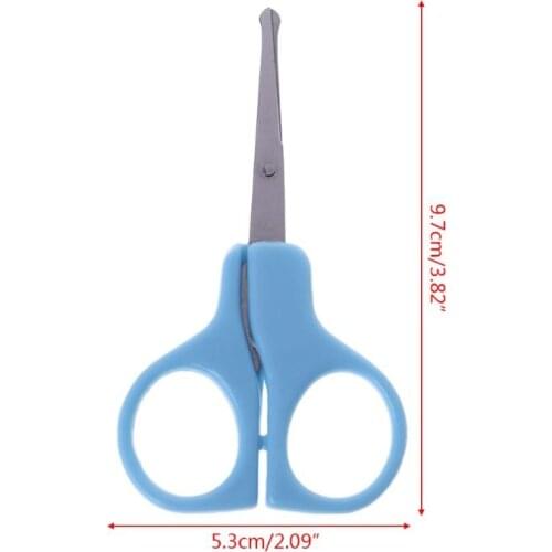 Nail Clippers Baby Nails Cutter Grooming Nursing Care Newborn Kids Safety Stainless Steel Scissors Random Color Round Tip