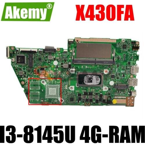 X430FA MB._4G/I3-8145U/AS Mainboard For ASUS X430FA X430F A430F S4300F Laptop motherboard Motherboard
