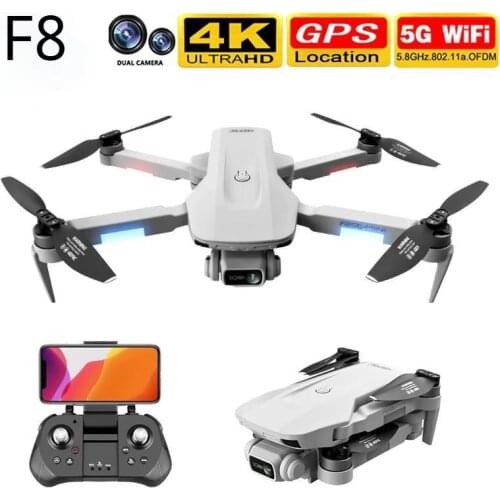 New F8 drone 4K professional HD dual camera dron with gesture control function 5G Wifi FPV GPS flight 30 minutes RC Quadcopter