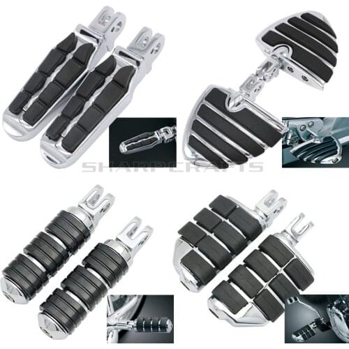 Front & Rear Foot Pegs FootRests For Triumph Rocket III Thunderbird Storm Sport Bonneville SE T100 Adventurer Legend Speedmaster