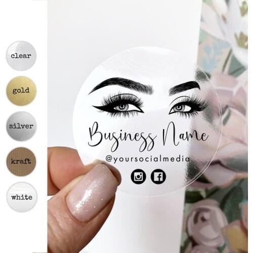 Custom logo design modern logo sticker business logo lash extensions elegant logo, Makeup artist logo, eyelashes, Your text here