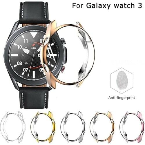Smart Watch Protective Frame Case for Samsung Galaxy Watch 3 41 45mm Bracelet Stainless Steel Cover Anti-scratch Ring Accessory