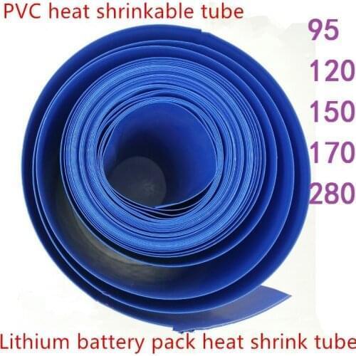 1 meters PVC heat shrinkable tube model accessories battery pack thermoplastic leather flat width 160 170 180 190 200 220 230mm
