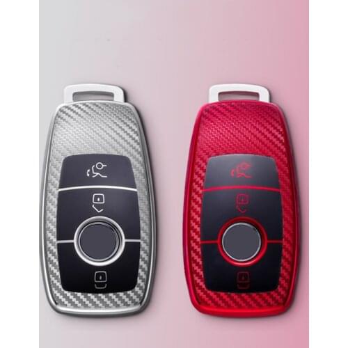 New TPU Carbon Fiber Pattern Car Key Cover Case For Mercedes Benz E S Class W213 E200 E220 E260 E300 E320 Maybach S320 S450 S350
