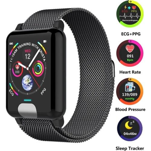 Smart Wristband Heart Rate Monitor ECG+PPG Smart Fitness Tracker Blood Pressure Watch Smart Bracelet for Android IOS Watch Phone