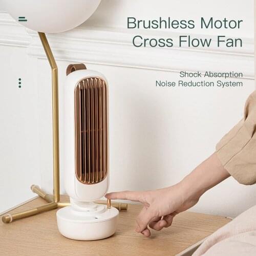 Retro humidification tower fan usb office desktop fan water cooling humidification spray Strong Wind USB fan cooler 2021 Arrival