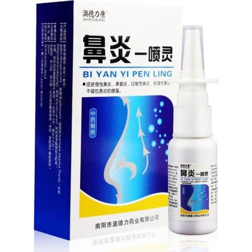 20ml Traditional Medical Herb Spray Nose Care Chronic Rhinitis Sinusitis Spray Nasal Spray Rhinitis Treatment Medicines