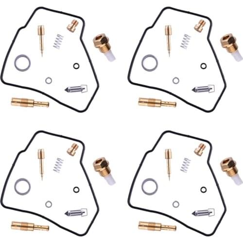 4 Sets Motorcycle Carburetor Repair Rebuild Kit Fit for Honda Interceptor 500 VF500F V30 Magna VF500CL California VF500C