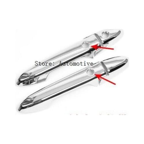 ACCESSORIES FIT FOR HONDA HR-V VEZEL 2014 2015 2016 CHROME DOOR HANDLE COVER BOWL CUP CAP TRIM MOLDING GARNISH 2IN1