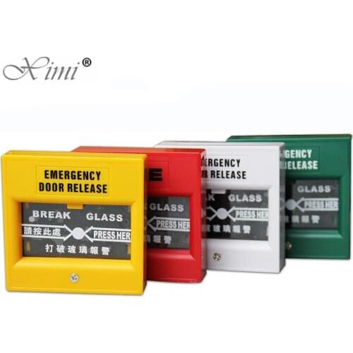 Good Quality Emergency Exit Button Glass Break Open Button Door Access Control Emergency Release Exit Switch E20 Fire Button