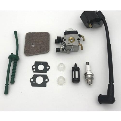 Carburetor Ignition Coil Air Filter Fuel Hose Fit For STIHL FS38 FS55 FS45 FS46 FC55 KM55 Trimmer Brushcutter Replacement Parts