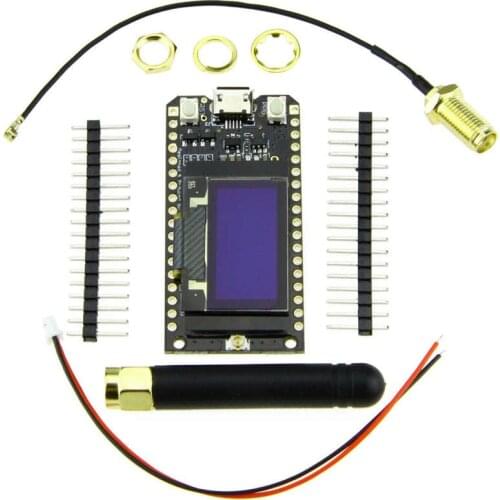 Bluetooth Wifi ESP-32 Development Board Module Lora32 Lora 868Mhz ESP32 Lora Oled 0.96 Inch Blue Display With Antenna