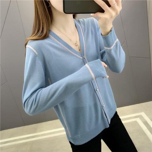 Room no. 2) model of womens clothing clip color long sleeve piece cardigan knitting ice silk cultivate morality 40