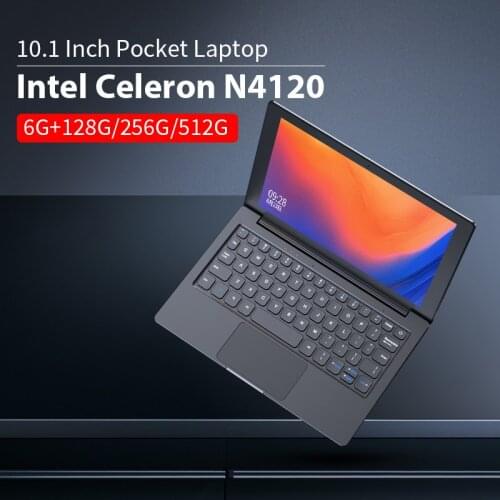 10.1'' Metal Small Laptop Intel Gemini Lake Refresh Notebook PC 6GB + 128GB Dual Wi-Fi HD Screen Quad Core Ultra Thin Computer