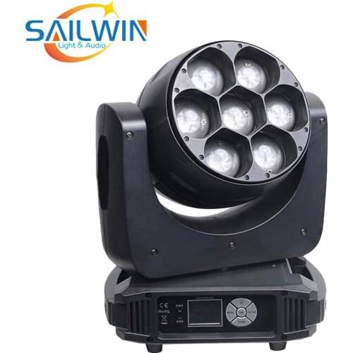 New 7*40W Zoom RGBW 4IN1 LED Moving Head Beam Light Stage Lights DJ Lighting For Event Party Club