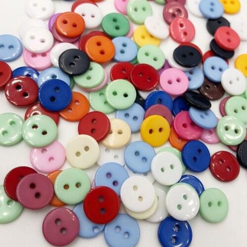 11mm 100pcs Child Buckle clothes Plastic Buttons/craft/Sewing 2 holes Kids DIY access lots PT14
