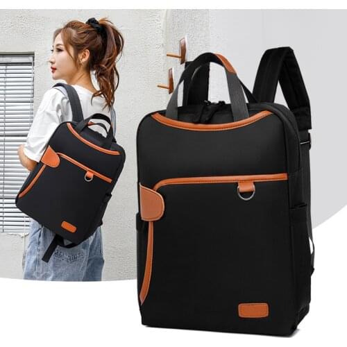 Simple Laptop Backpack 13 Inch Oxford Backpacks Women High Quality Waterproof School Bags Multifunctional Travel Rucksack Female