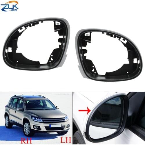 ZUK Exterior Door Rearview Mirror Frame For Volkswagen For Tiguan 2009-2017 For Sharan 2012-2018 For Skoda Yeti 2014-2017