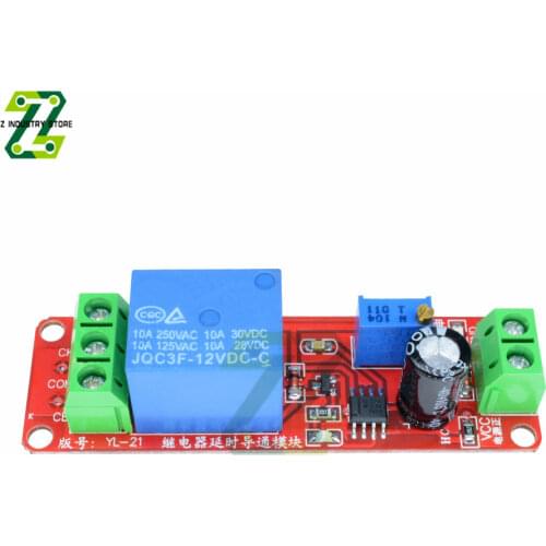 NE555 Delay Relay Module DC 12V Time Relay Module Time Delay Adjustable Relay Module Shield 0~10S Timer Switch