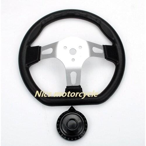 270mm Steering wheel With Cap Assy Fit For Electric China Go Kart Buggy Scooter Vehicle Cycle ATV UTV Bike Parts quad