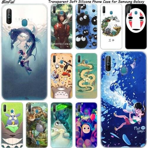Hot Studio Ghibli Anime Silicone Phone Case For Samsung Galaxy A80 A70 A60 A50 A40 A40S A30 A20E A2CORE M40 Note 10 Plus 9 8 5