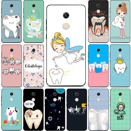 YNDFCNB dental implant Dentist Dental Teeth Pattern Phone Case for RedMi note 4 5 7 8 9 pro 8T 5A 4X case