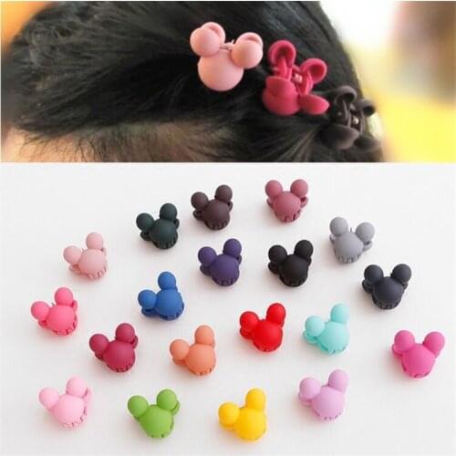 20PC Random Color!!Cute Children Girls Hairpins Small rabbit Gripper 4 Claws Plastic Hair Clip Clamp Barrettes Hair Accessories