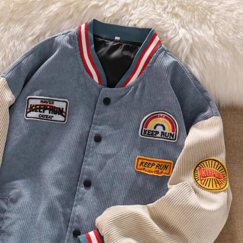 Baseball Clothes Women 2021 Fashion Ins Hit Color All-match Sweatshirt Jacket Autumn New High Street Casual Loose Coats Female