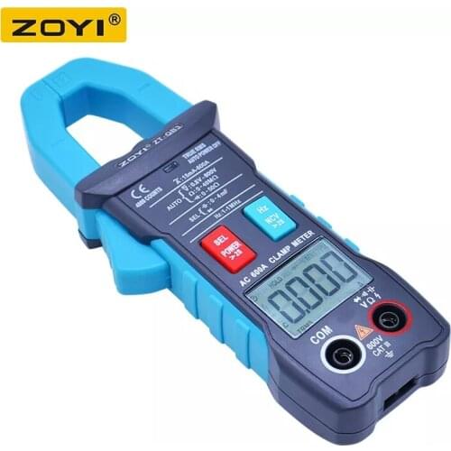 ZOYI ZT-QB3 Digital Smart Clamp Meter AC 600A Multimeter 4000 Counts True RMS Capacitance DC/AC Voltmeter Automatic Range