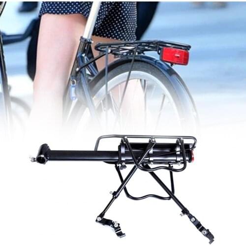 1Set Bike Rear Bracket Aluminum Alloy Solid Lightweight Bicycle Rear Luggage Rack Quick Release Bicycle Rack Bike Passenger Rack