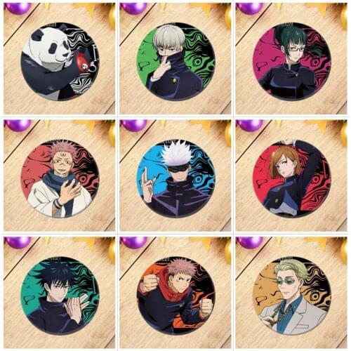 1pcs Anime Demon Slayer Badge Kamado Tanjirou Nezuko 58mm Brooch