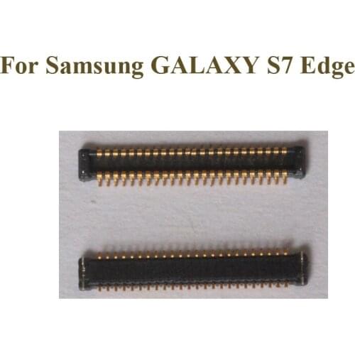 2pcs For Samsung GALAXY S7Edge LCD display screen FPC connector For GALAXY S 7 S7 Edge G9350 logic on motherboard mainboard