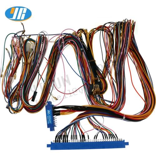 36 pin + 10pin Wire harness for 7 in 1 slot game board Free S