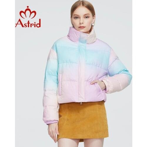 Astrid 2020 New Winter Womens coat women warm short parka fashion thick young colourful Jacket female clothing for girl ZR-7268