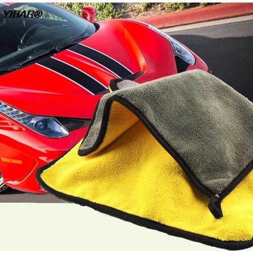 Microfiber Car Goods Cleaning Drying Cloth Hemming for Car Care Cloth Detailing Wash Towel Auto Wash Towel 30x30/40/60CM